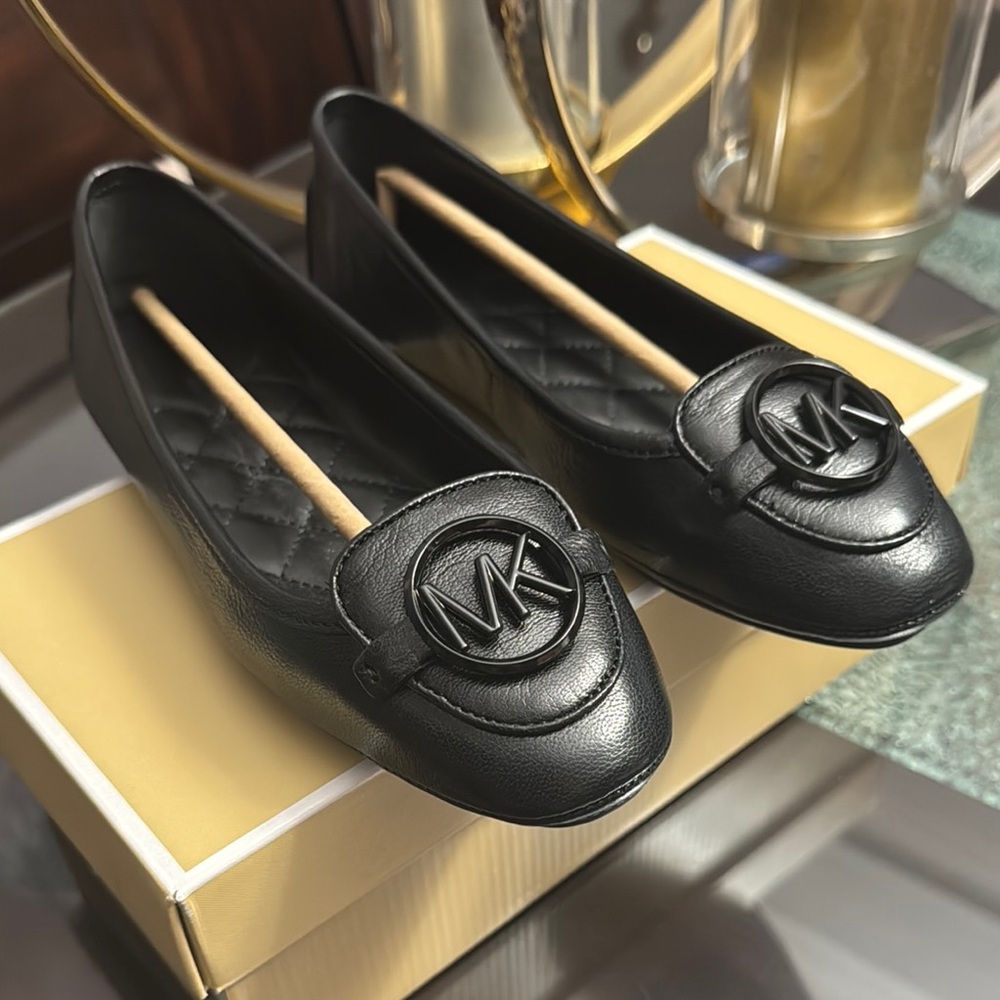 Michael Kors Black Quilted Loafers
